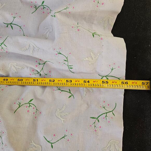 Vintage Floral Maxi Dress Size S Lace Long Sleeve Milkmaid Prairie Cottagecore - Picture 9 of 10